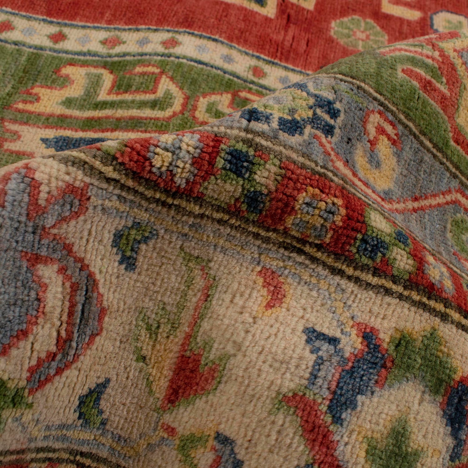 Hand knotted Kazak Carpet 8' 11" x 11' 11" ft / 272 x 363 cm - No. G33097