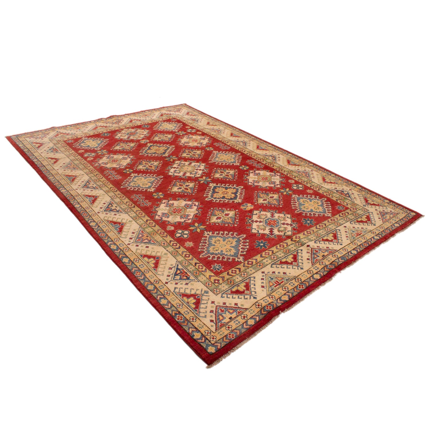 Red Kazak Rug 6' 5" x 9' 9" ft / 195 x 296 cm - No. G33099