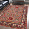 Handmade Kazak Area Rug 4' 0" x 5' 11" ft / 123 x 181 cm - No. G34001