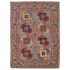 Handmade Kazak Area Rug 4' 0" x 5' 11" ft / 121 x 180 cm - No. G34002