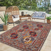 Handmade Kazak Area Rug 4' 0" x 5' 11" ft / 121 x 180 cm - No. G34002