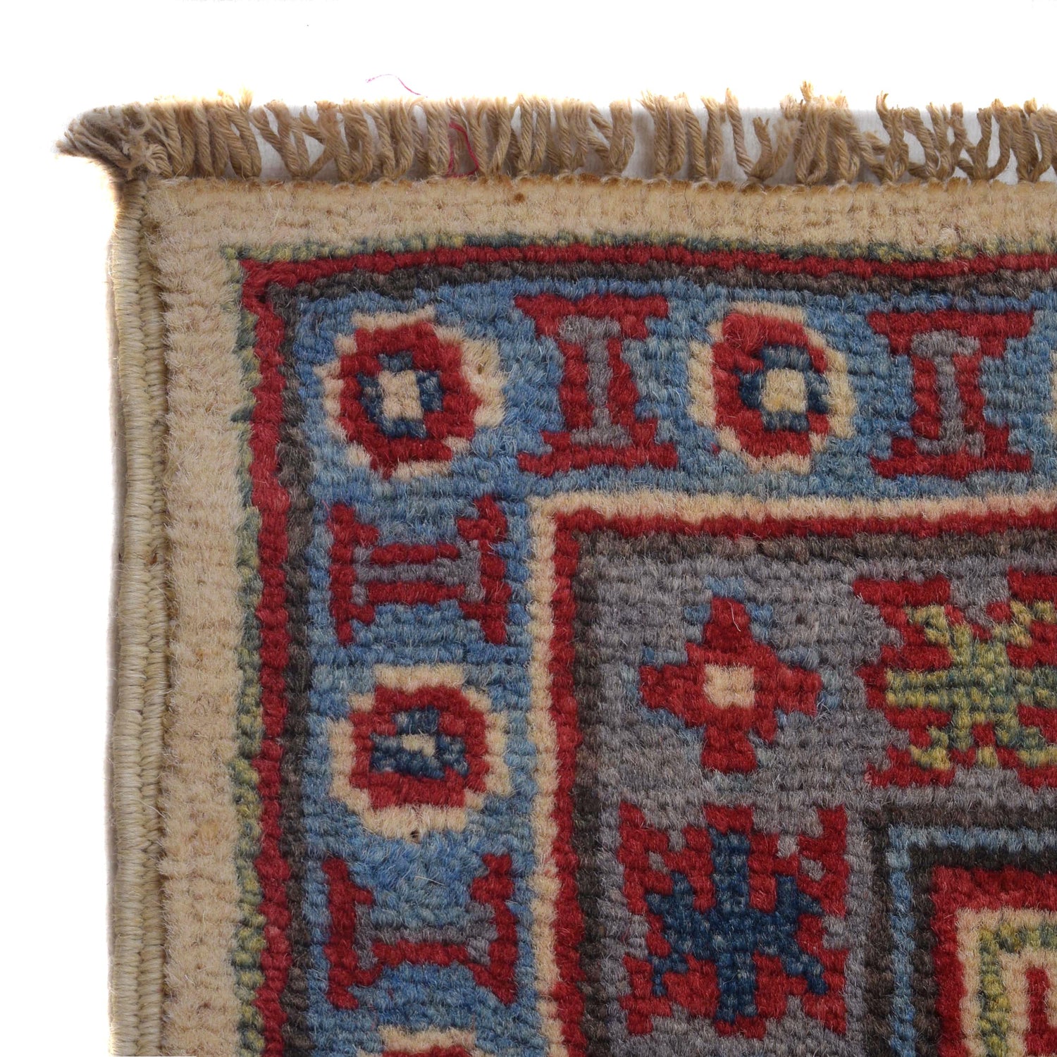 Hand knotted Kazak Carpet 4' 10" x 6' 5" ft / 147 x 195 cm - No. G34004