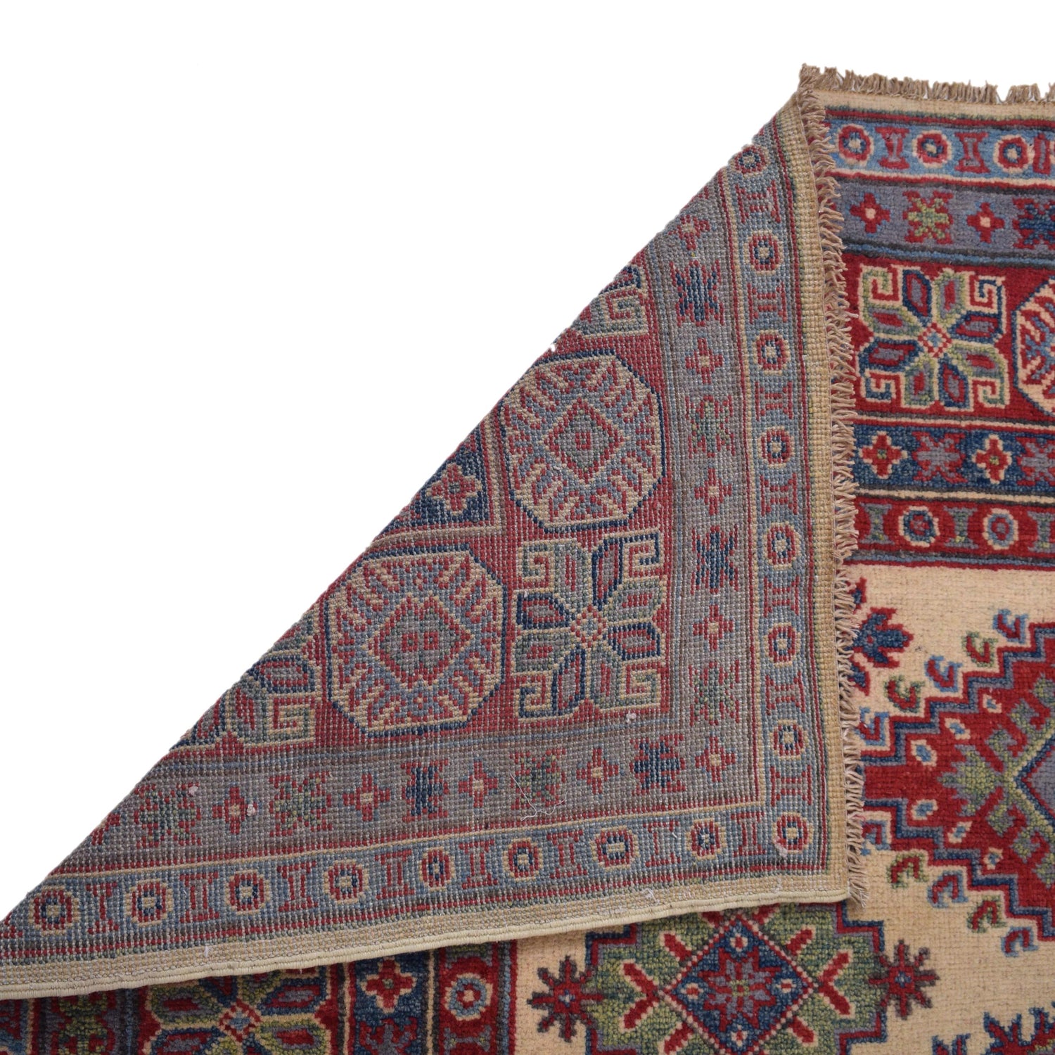 Hand knotted Kazak Carpet 4' 10" x 6' 5" ft / 147 x 195 cm - No. G34004