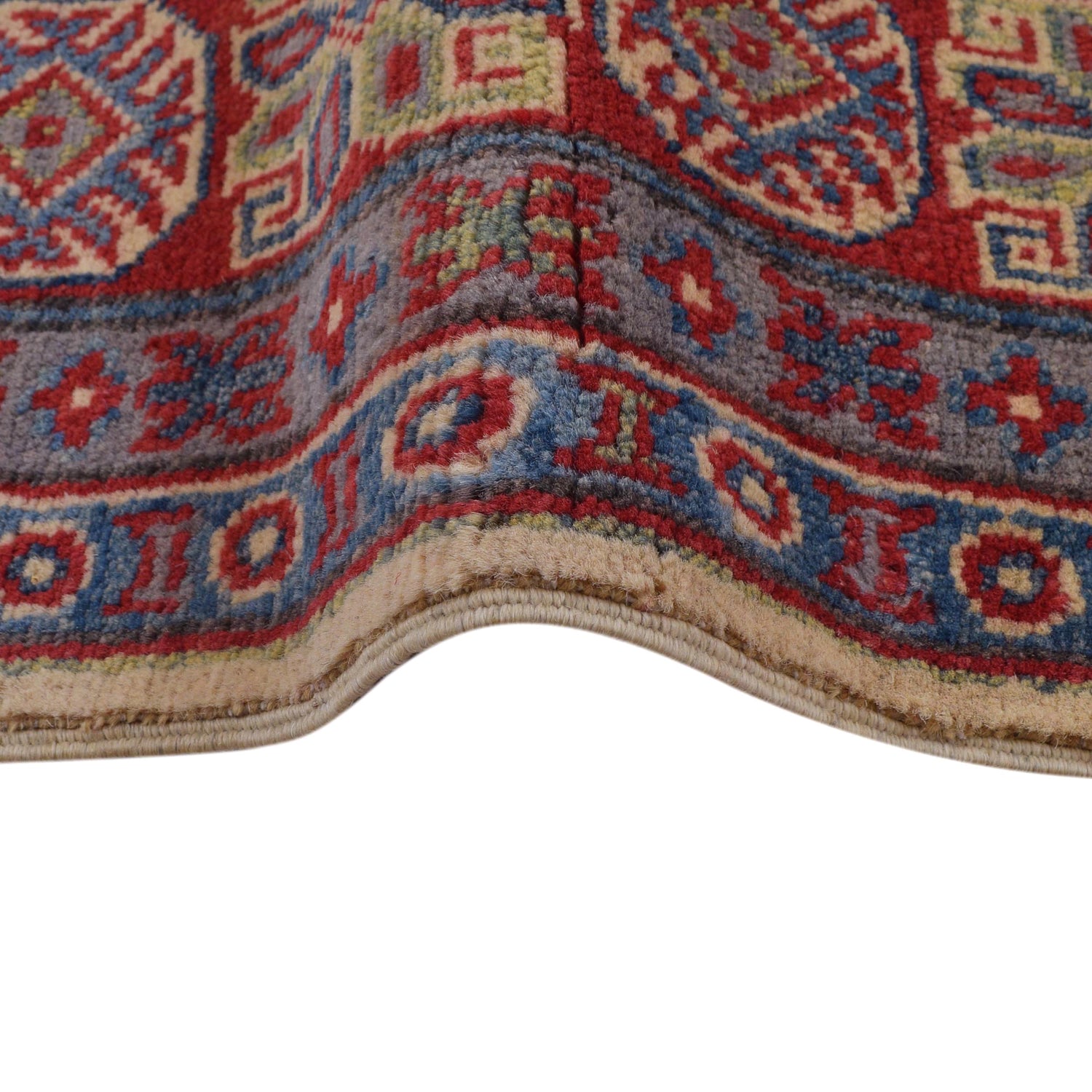 Hand knotted Kazak Carpet 4' 10" x 6' 5" ft / 147 x 195 cm - No. G34004