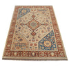 Modern Oushak Area Rug 3' 9" x 5' 8" ft / 115 x 173 cm - No. G34009