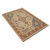 Modern Oushak Area Rug 3' 9" x 5' 8" ft / 115 x 173 cm - No. G34009