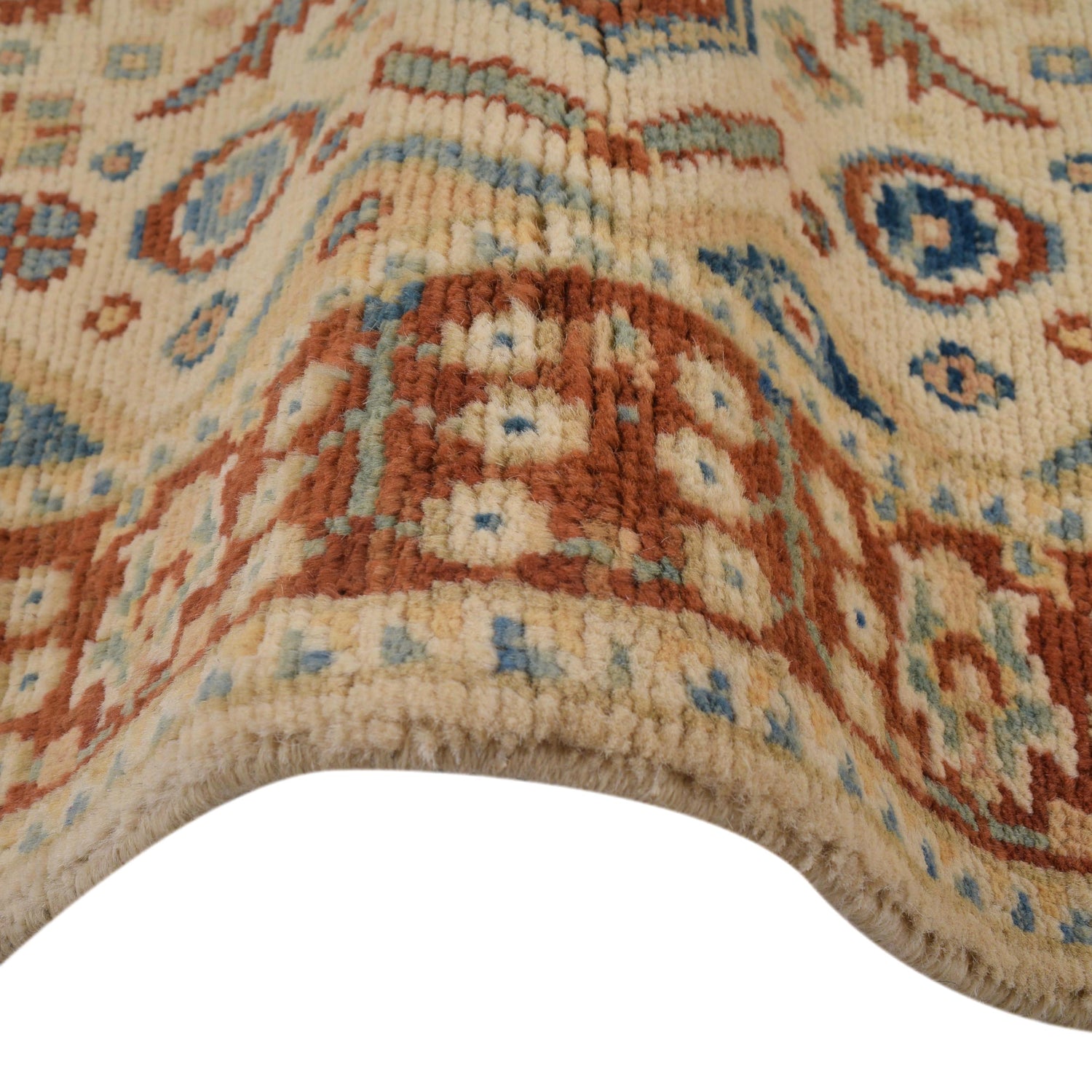 Modern Oushak Area Rug 3' 9" x 5' 8" ft / 115 x 173 cm - No. G34009