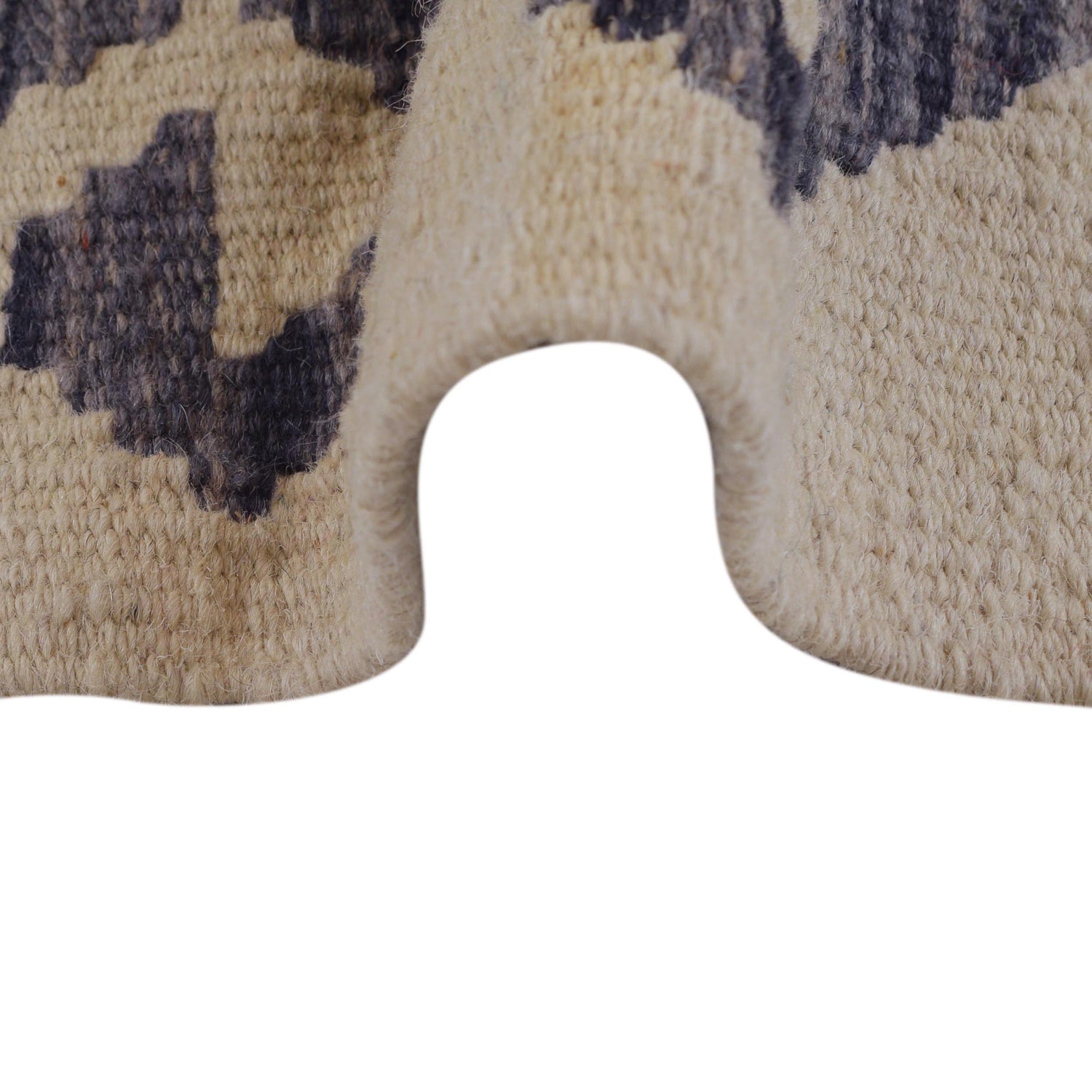 Hand Made Afghan Kilim 4' 0" x 5' 2" ft / 122 x 158 cm - No. G34011