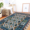 Hand Made Afghan Kilim 4' 0" x 5' 2" ft / 122 x 158 cm - No. G34011
