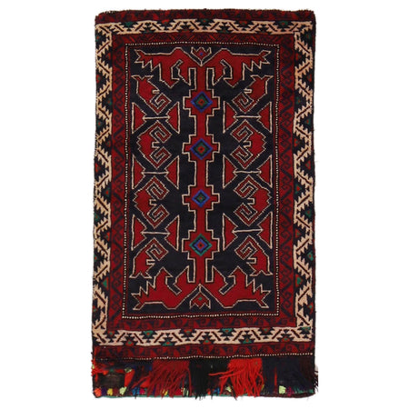 Afghan Balisht Cushion Rug 1' 8" x 3' 0" ft / 52 x 92 cm - No. G34013