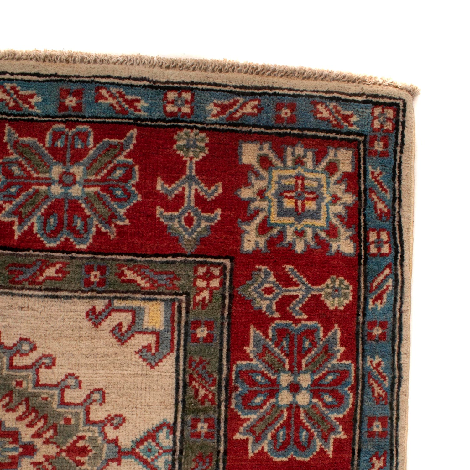 Hand knotted Kazak Carpet 5' 1" x 6' 5" ft / 154 x 196 cm - No. G34020