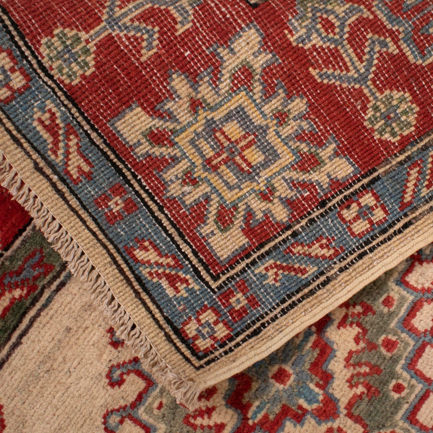 Hand knotted Kazak Carpet 5' 1" x 6' 5" ft / 154 x 196 cm - No. G34020