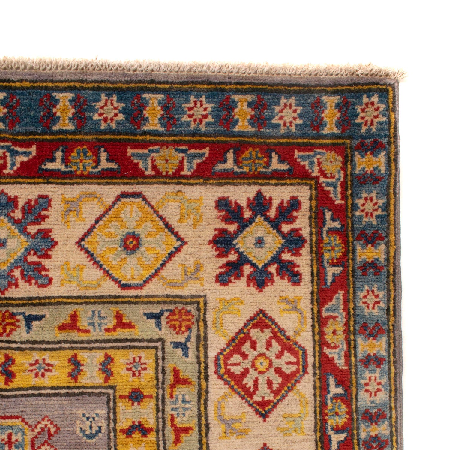 Hand knotted Kazak Carpet 4' 11" x 7' 0" ft / 150 x 213 cm - No. G34021