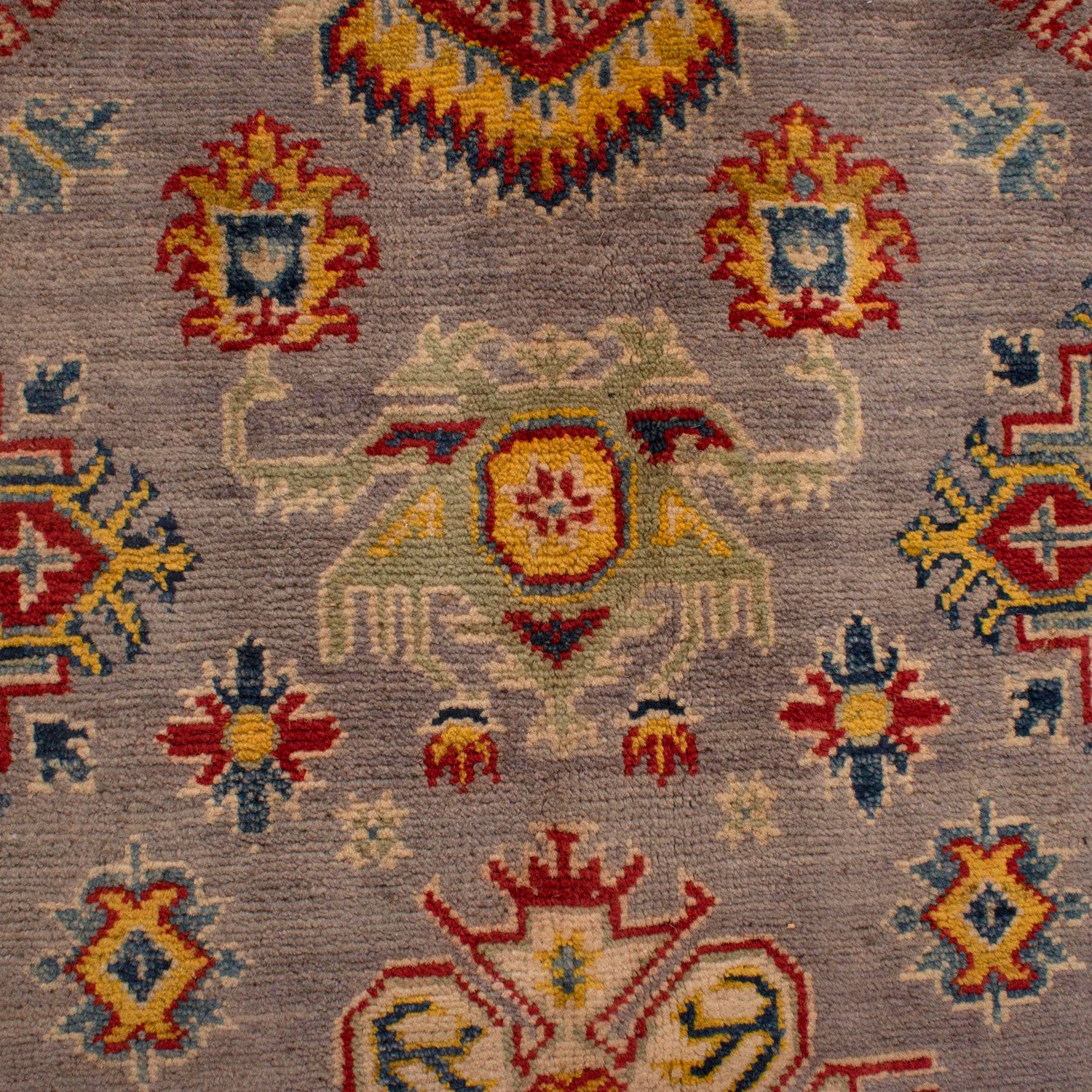 Hand knotted Kazak Carpet 4' 11" x 7' 0" ft / 150 x 213 cm - No. G34021