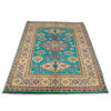 Handmade Kazak Area Rug 4' 0" x 5' 5" ft / 123 x 165 cm - No. G34022