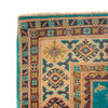 Handmade Kazak Area Rug 4' 0" x 5' 5" ft / 123 x 165 cm - No. G34022