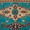 Handmade Kazak Area Rug 4' 0" x 5' 5" ft / 123 x 165 cm - No. G34022