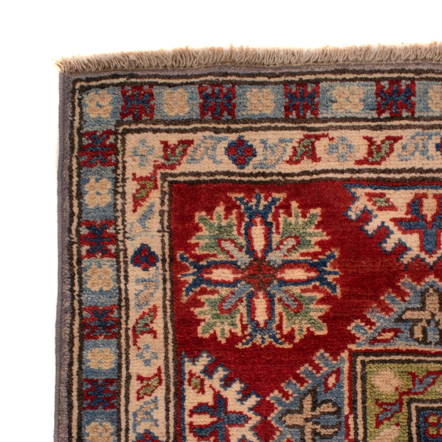 Gray Color Kazak Rug 5' 0" x 6' 7" ft / 152 x 201 cm - No. G34024