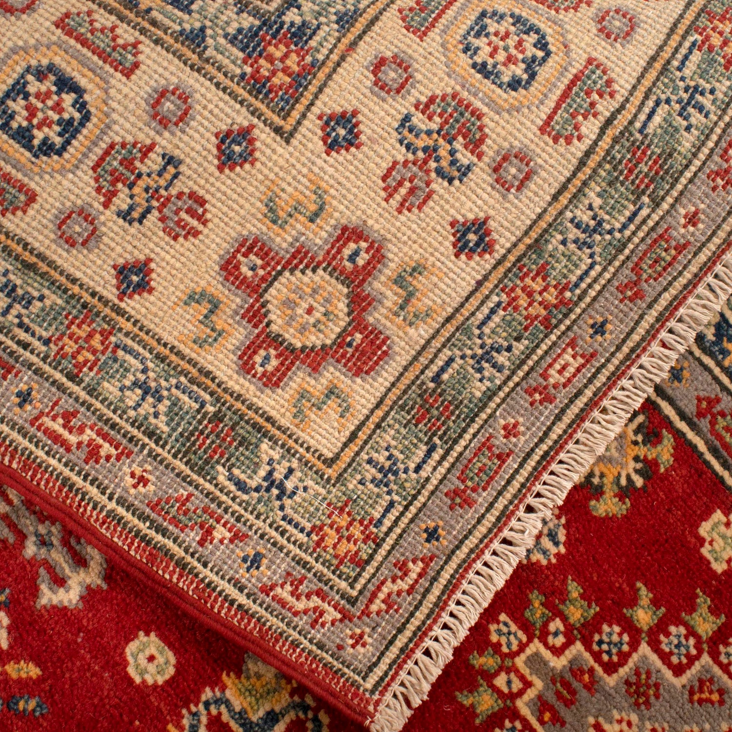 Red Color Kazak Rug 5' 0" x 6' 9" ft / 153 x 205 cm - No. G34025