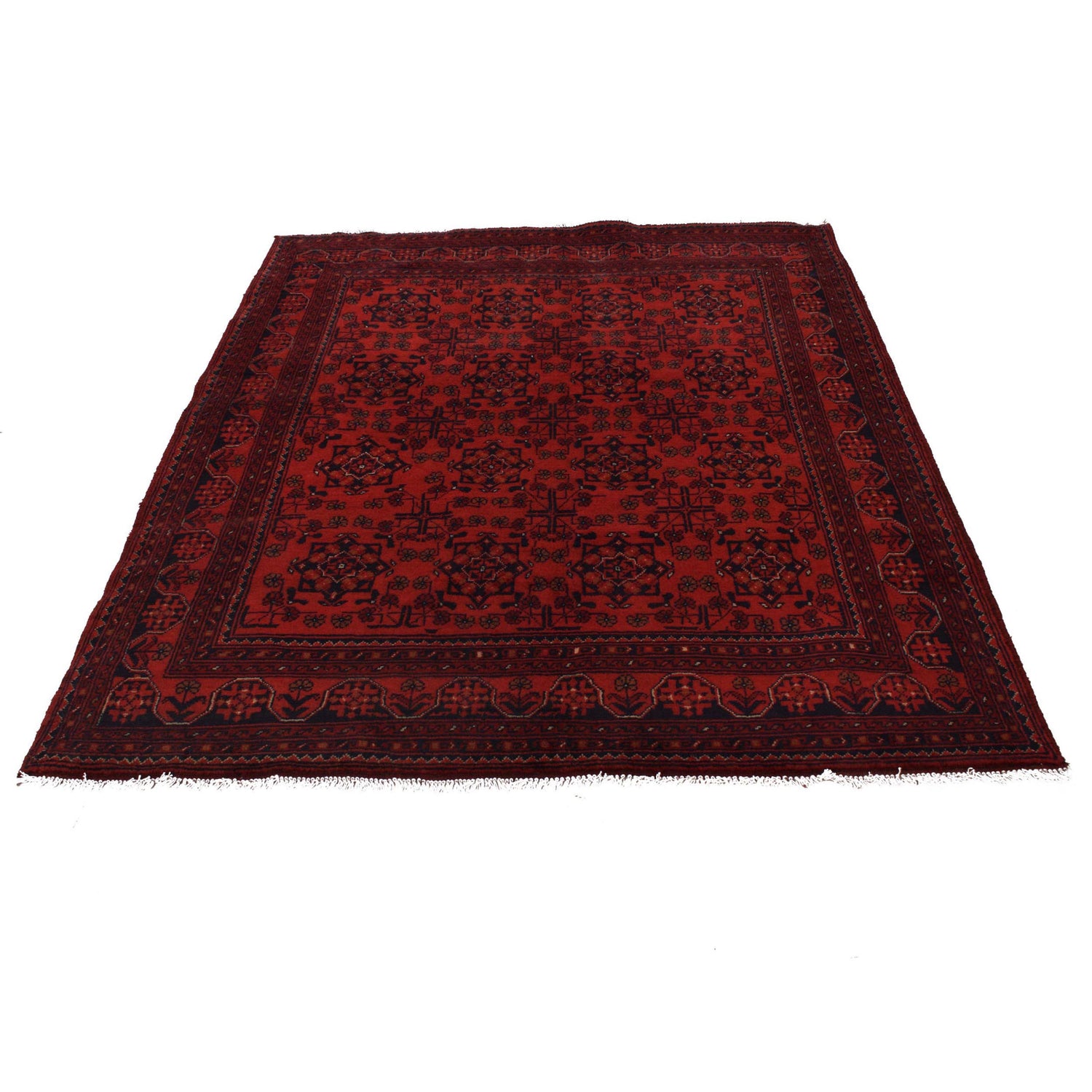 Red Color Khal Mohammadi Rug 5' 0" x 6' 7" ft / 152 x 200 cm - No. G34138