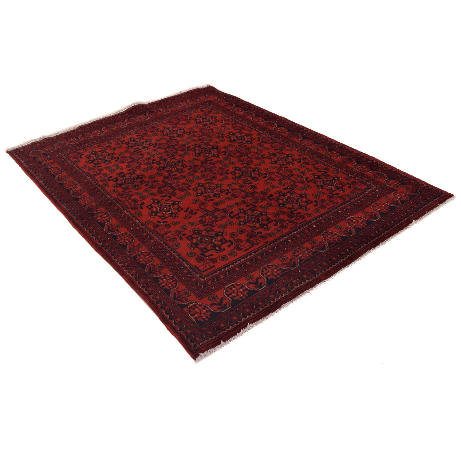 Red Color Khal Mohammadi Rug 5' 0" x 6' 7" ft / 152 x 200 cm - No. G34138