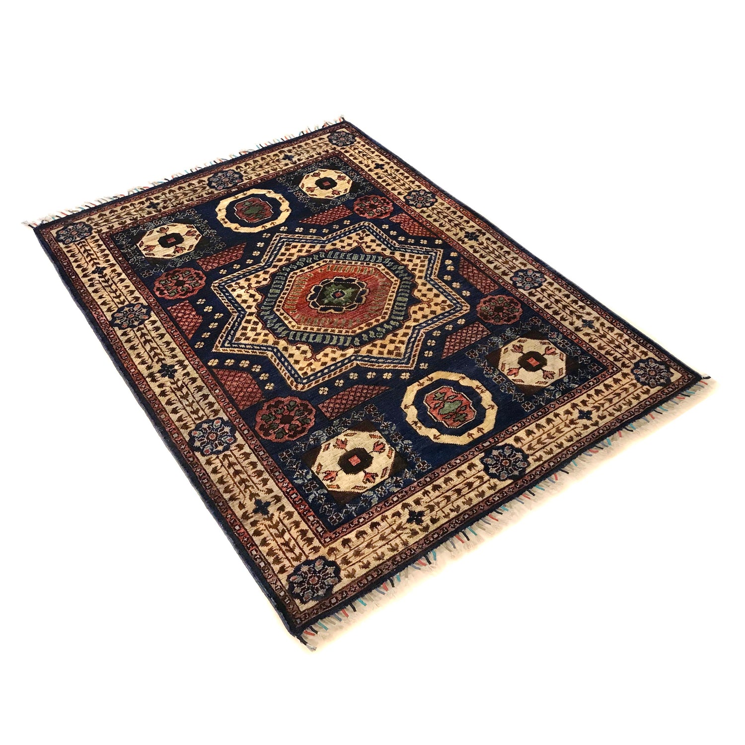 Fine Quality Mamluk Rug 3' 7" x 4' 11" ft / 110 x 150 cm - No. G34142