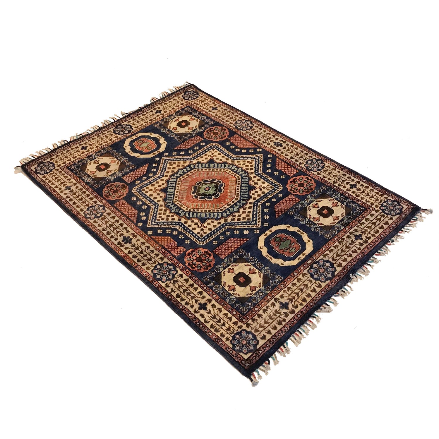 Fine Quality Mamluk Rug 3' 7" x 4' 11" ft / 110 x 150 cm - No. G34142