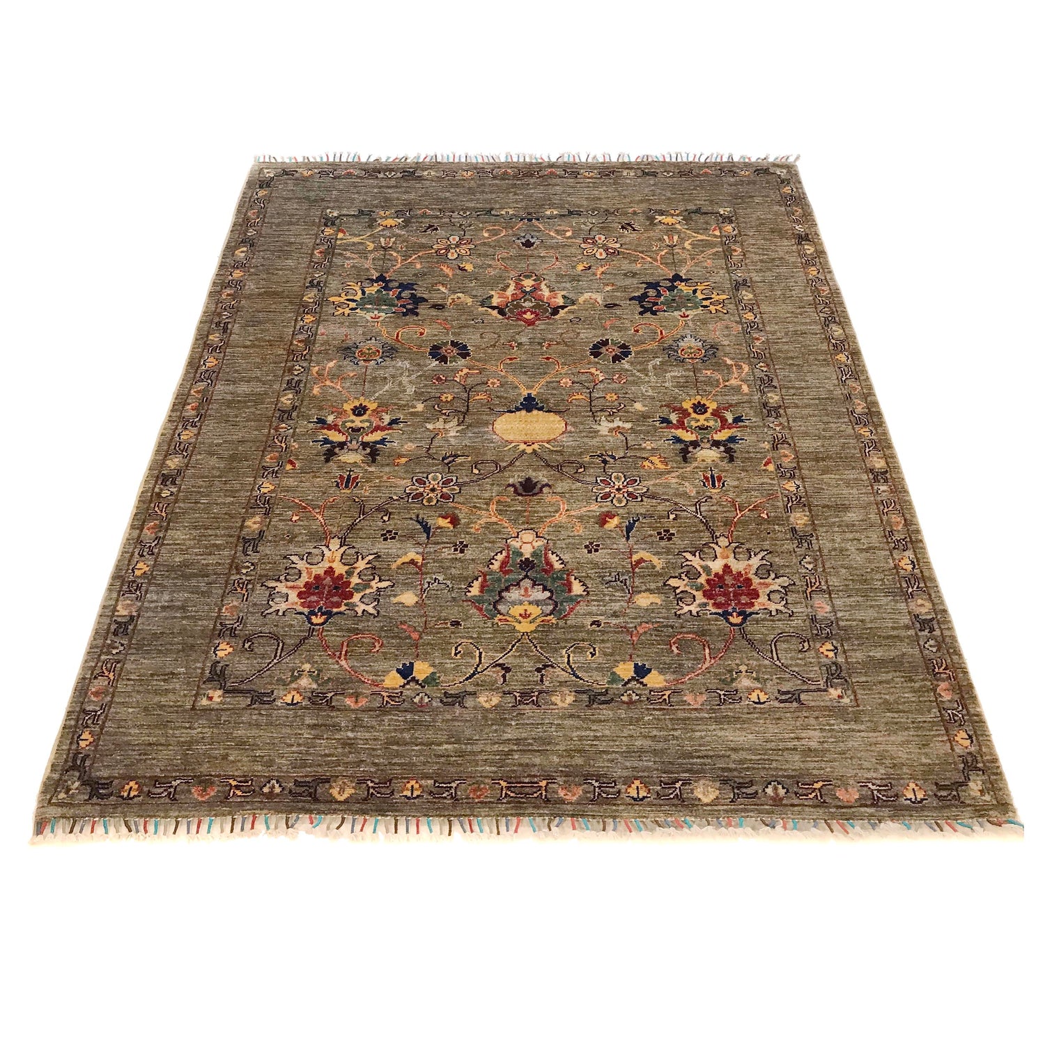 Modern Sultani Carpet 4' 11" x 6' 6" ft / 151 x 197 cm - No. G34143