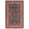 Blue Kazak Rug 3' 11" x 5' 11" ft / 120 x 181 cm - No. G34145