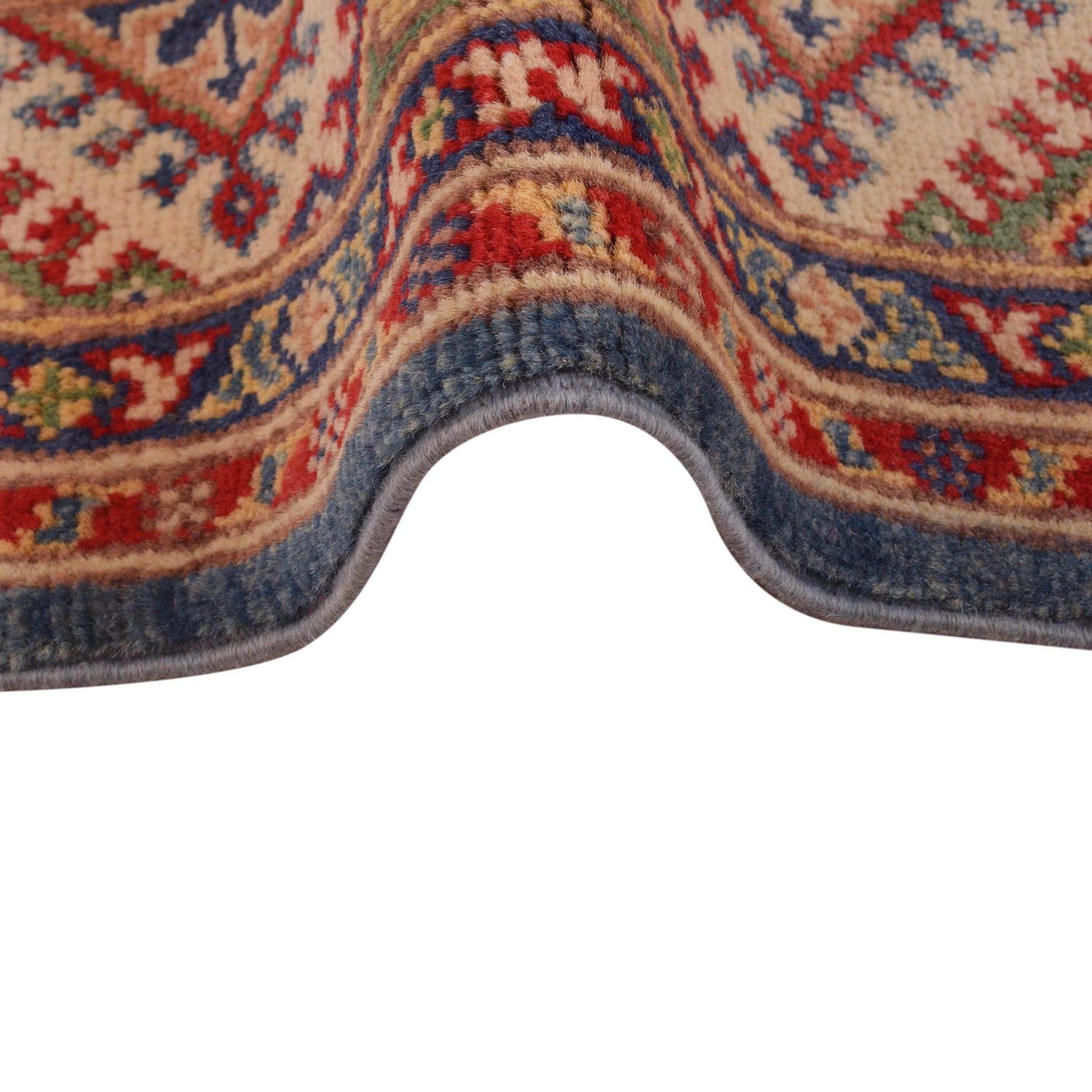 Blue Kazak Rug 3' 11" x 5' 11" ft / 120 x 181 cm - No. G34145