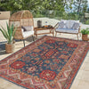 Blue Kazak Rug 3' 11" x 5' 11" ft / 120 x 181 cm - No. G34145
