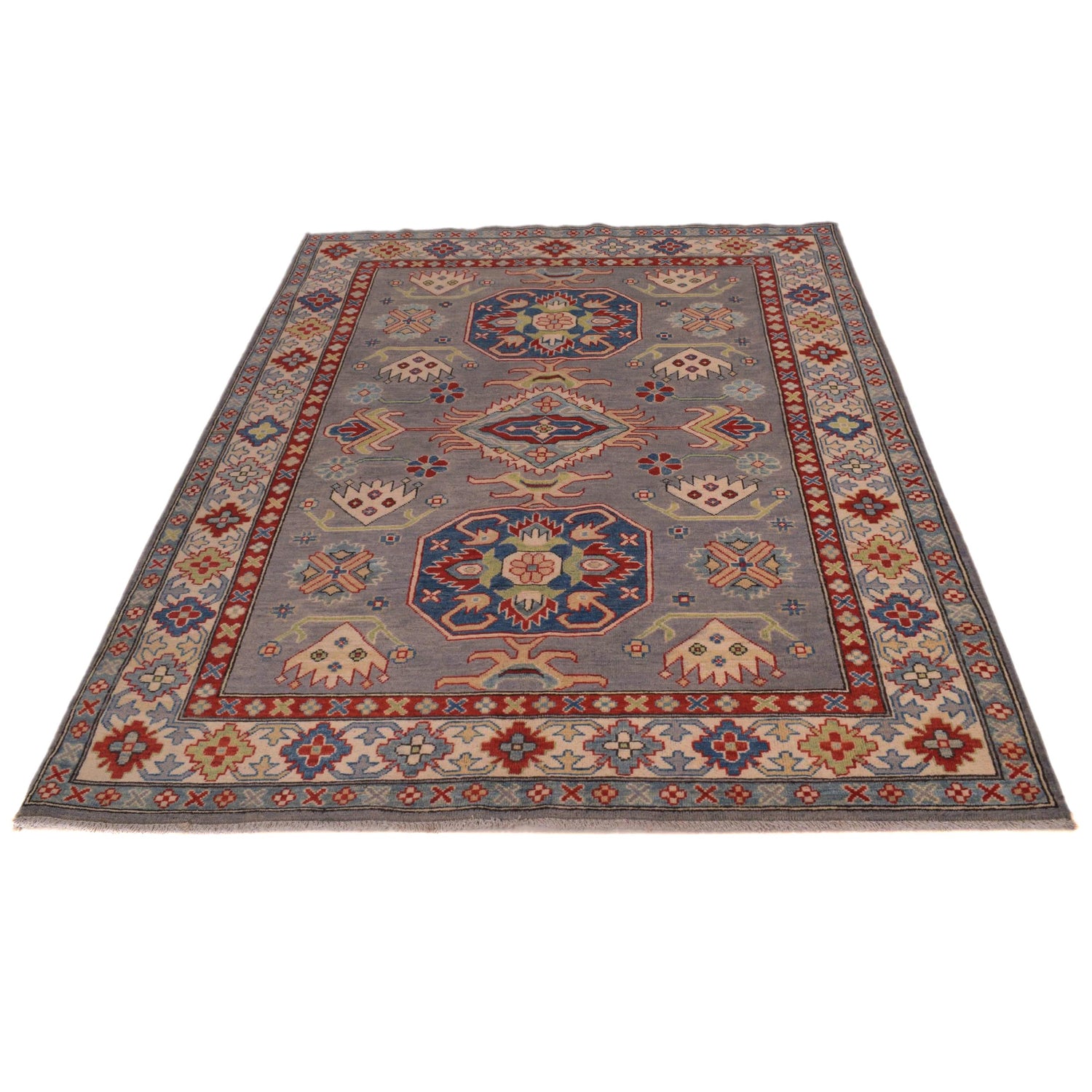 Oriental Kazak Rug 4' 11" x 7' 1" ft / 149 x 215 cm - No. G34146