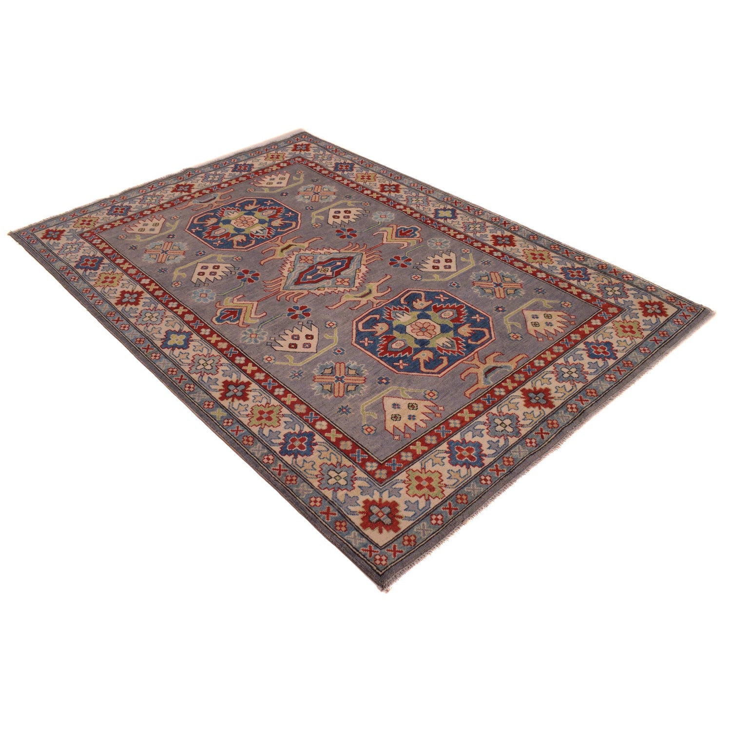 Oriental Kazak Rug 4' 11" x 7' 1" ft / 149 x 215 cm - No. G34146