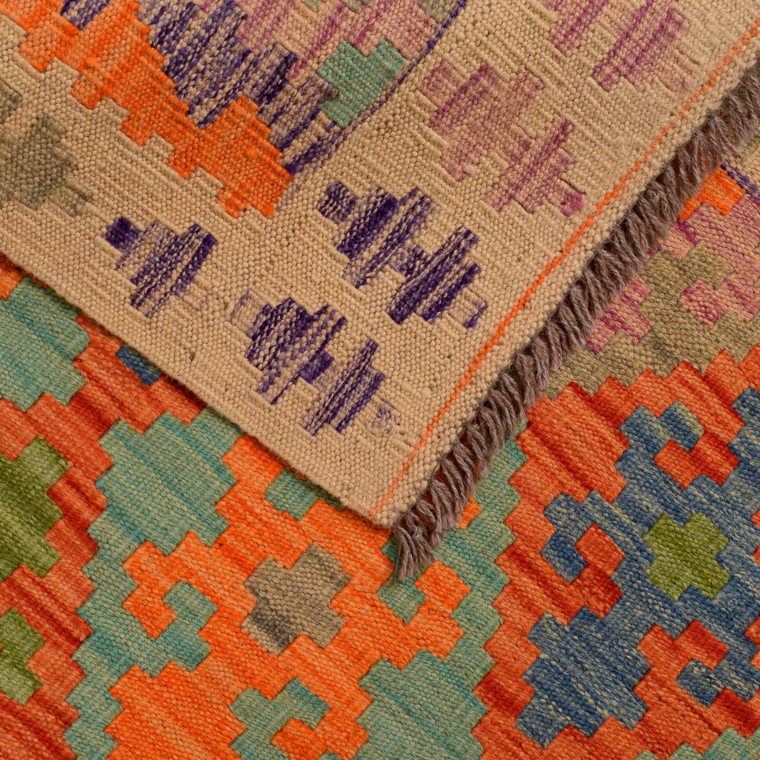 Short Chobi Kilim Runner 2' 11" x 6' 7" ft / 90 x 201 cm - No. G34380