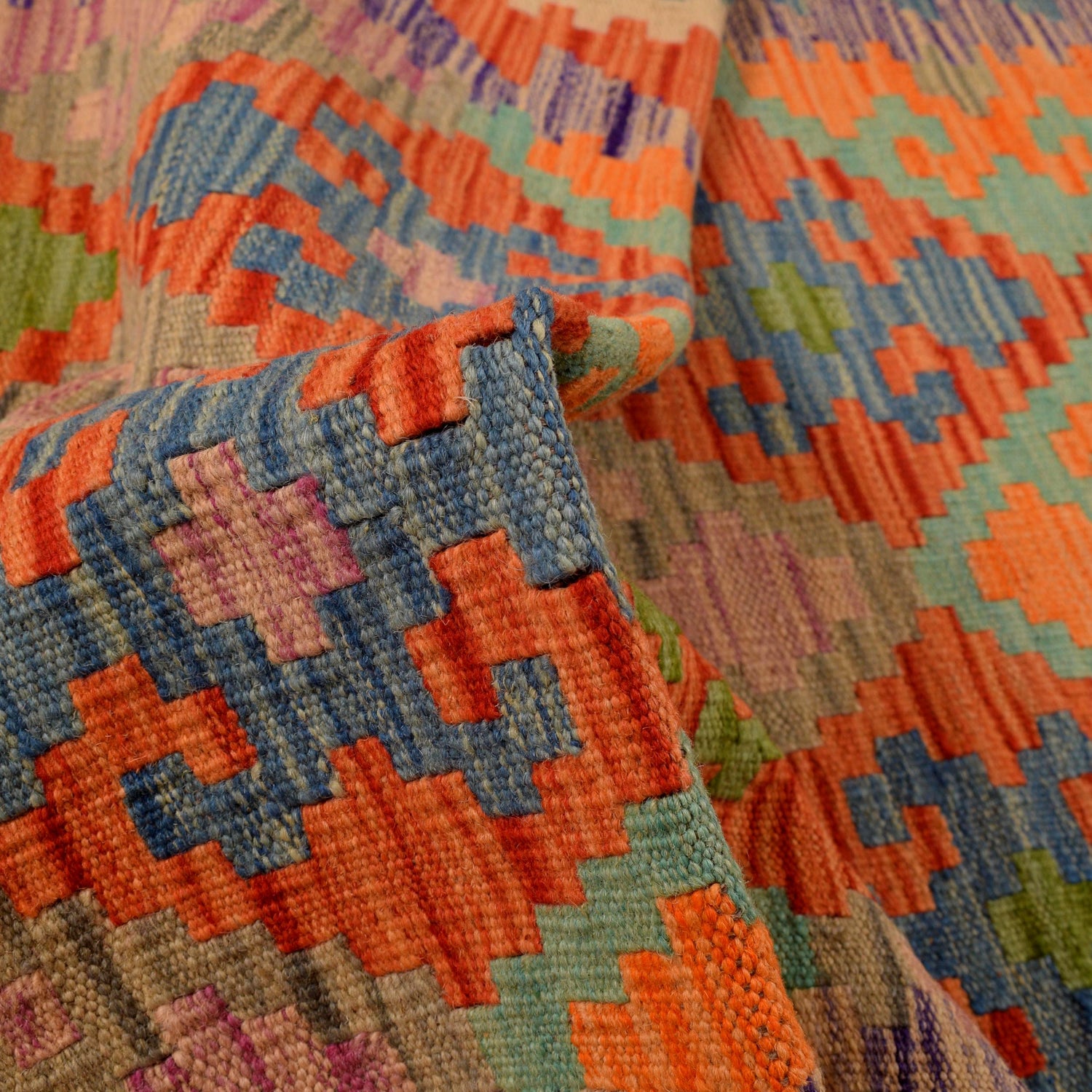 Short Chobi Kilim Runner 2' 11" x 6' 7" ft / 90 x 201 cm - No. G34380