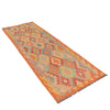 Hand Woven Wool Kelim Runner 2' 9" x 8' 4" ft / 85 x255 cm - No. G34382