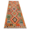 Handmade Turkish Design Wool Kilim Runner 2' 9" x 8' 0" ft / 84 x244 cm - No. G34383