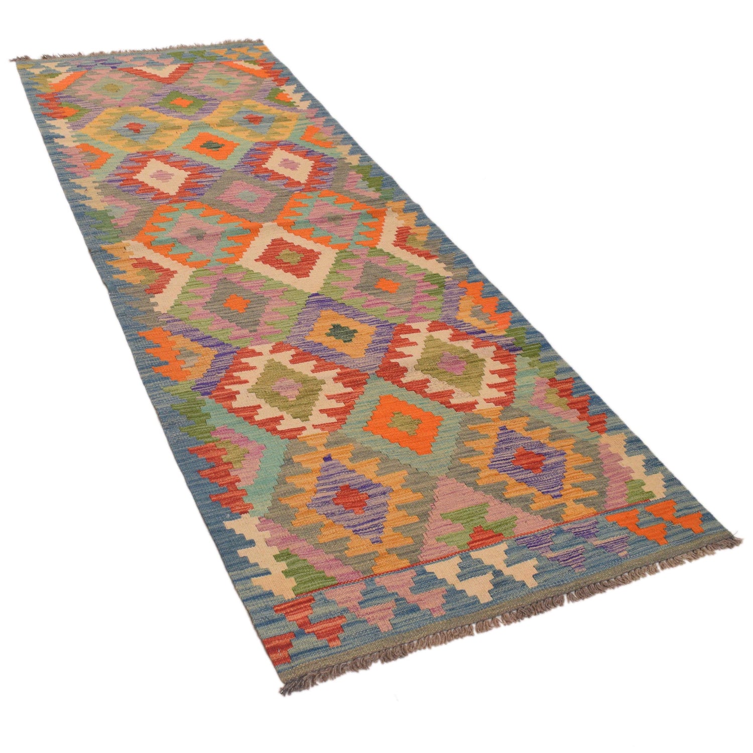 Short Chobi Kilim Runner 2' 10" x 8' 4" ft / 86 x 254 cm - No. G34389