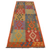 Hand Knotted Flatweave Kilim Runner 2' 9" x 8' 3" ft / 85 x 252 cm - No. G34390