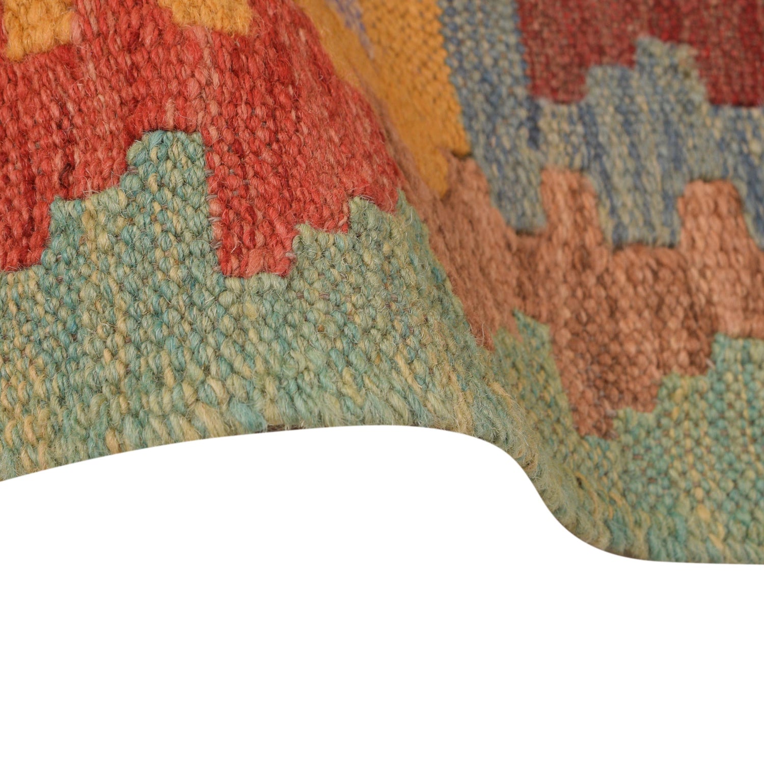 Handmade Turkish Design Wool Kilim Runner 2' 8" x 9' 10" ft / 81 x 300 cm - No. G34391