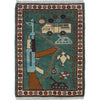 Handmade Afghan War Area Rug 2' 0" x 2' 10" ft / 60 x 86 cm - No. G34414