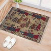 Hand-Knotted Afghan War Carpet 2' 1" x 2' 9" ft / 64 x 84 cm - No. G34415