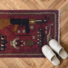 Red Color War Rug 2' 1" x 2' 11" ft / 64 x 89 cm - No. G34421