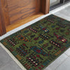 Handcrafted Afghan War Rug 2' 0" x 2' 11" ft / 60 x 88 cm - No. G34437