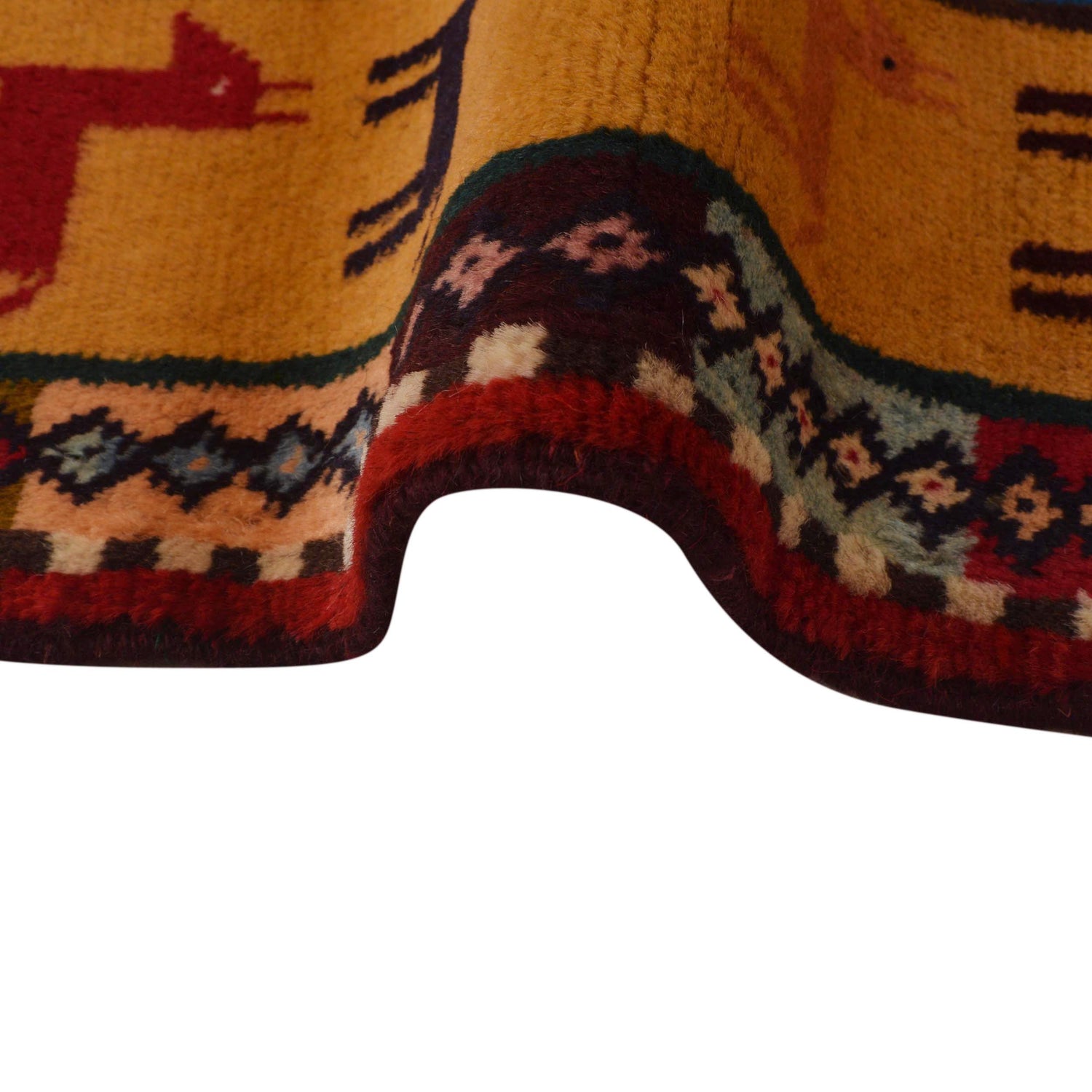 Handmade Pictorial Carpet 2' 11" x 3' 11" ft / 90 x 120 cm - No. G34863