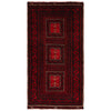 Handmade Baluchi Rug 3' 9" x 7' 3" ft / 114 x 222 cm - No. G34866