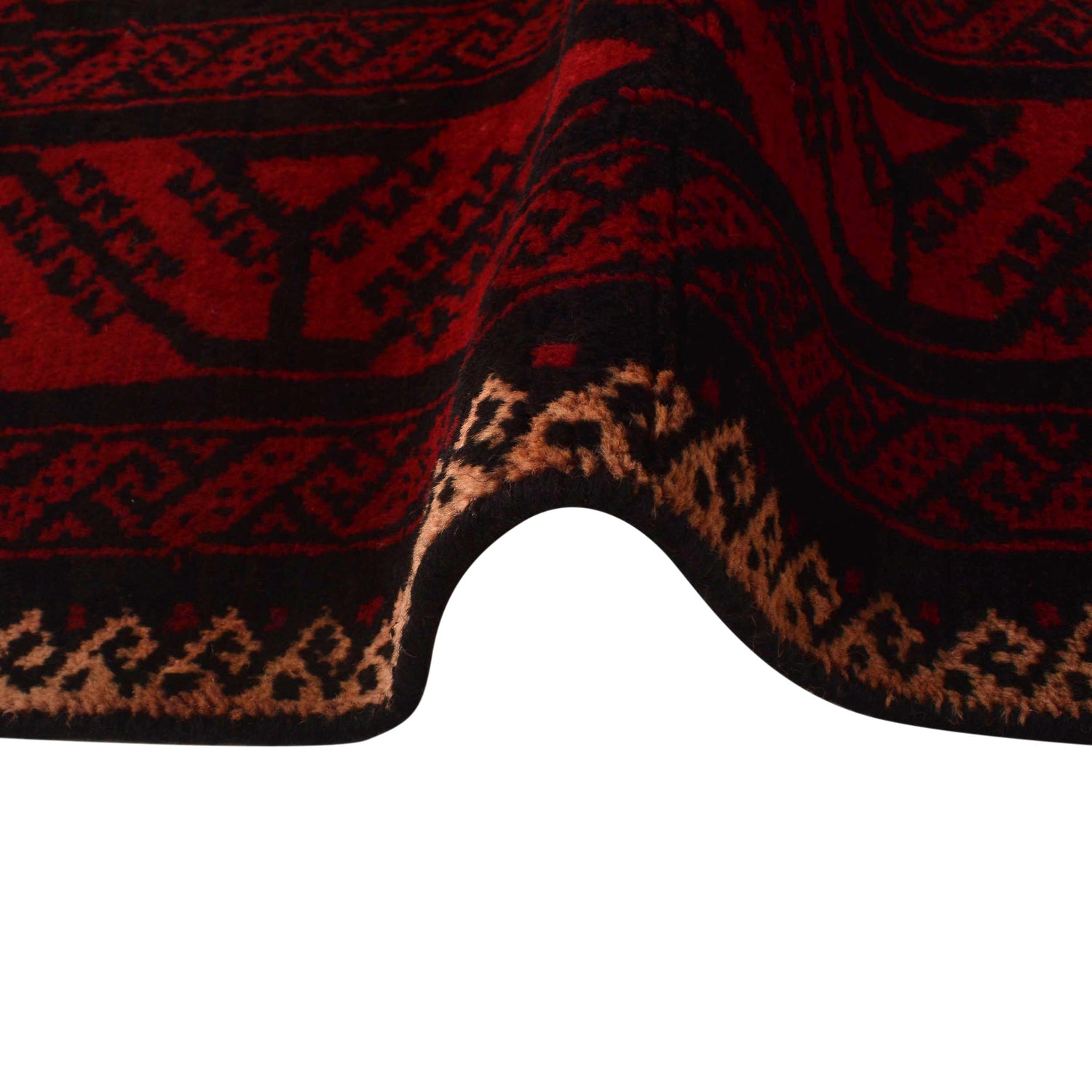 Handmade Baluchi Rug 3' 9" x 7' 3" ft / 114 x 222 cm - No. G34866