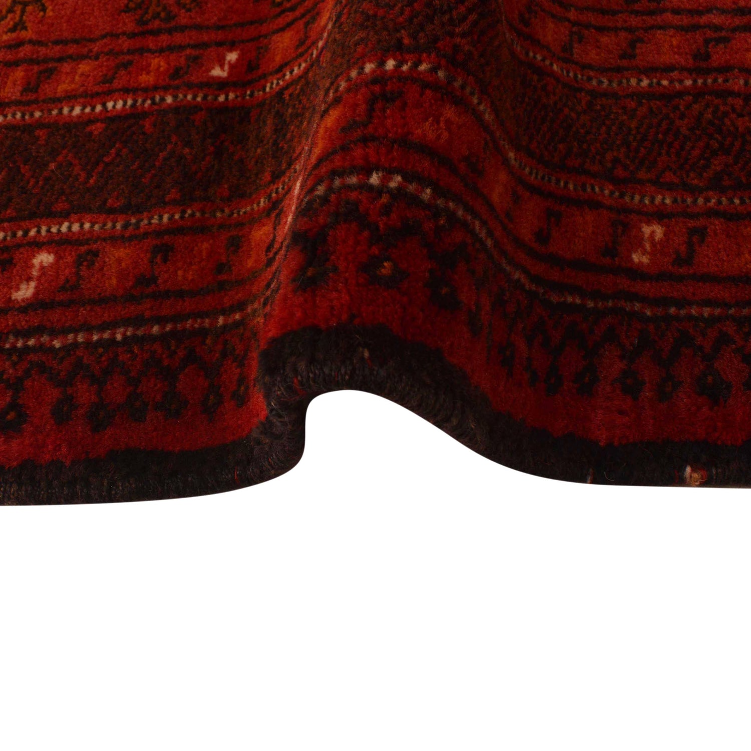 Red Color Baluchi Rug 4' 3" x 5' 10" ft / 130 x 177 cm - No. G34867