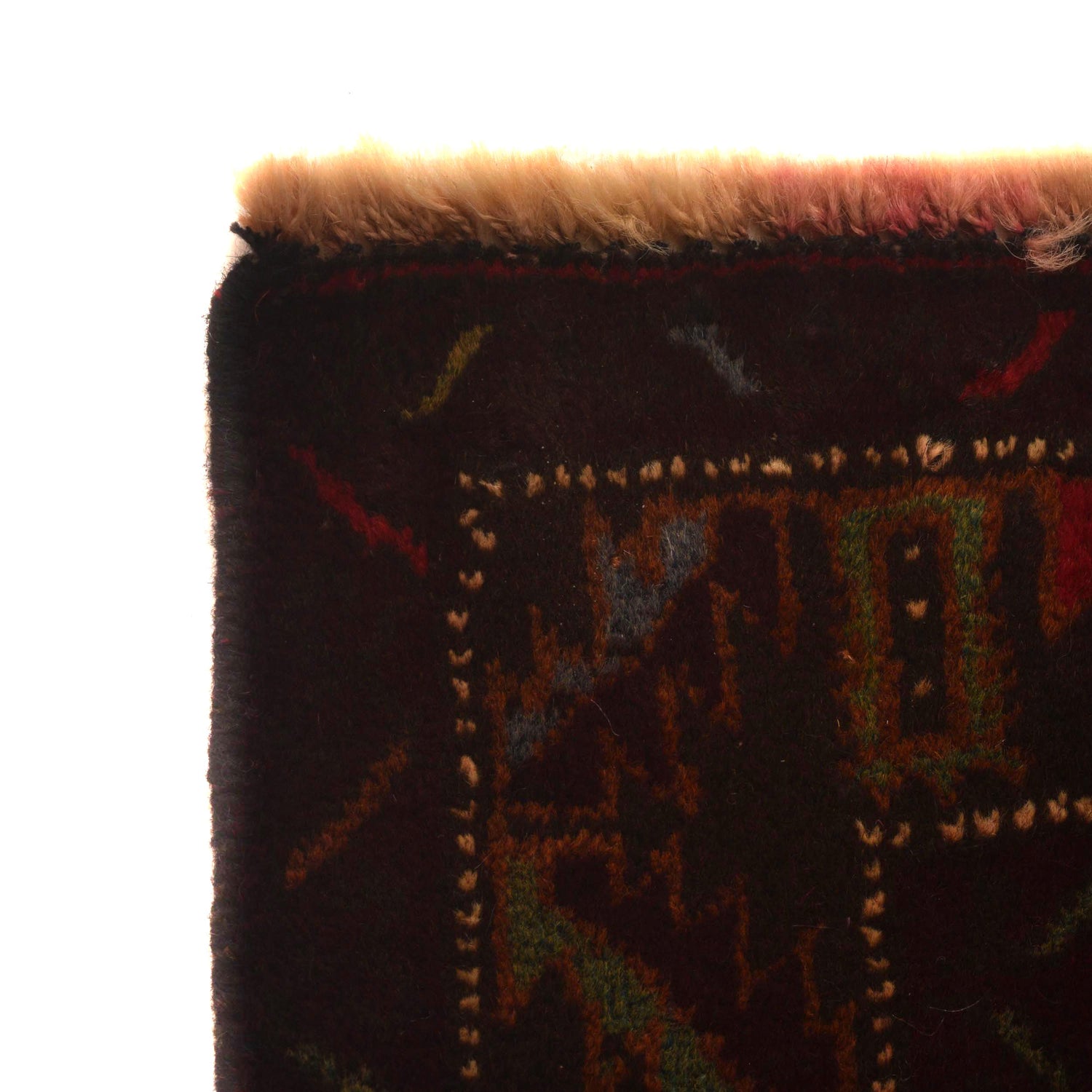 Multi Baluchi Rug 3' 7" x 6' 6" ft / 108 x 198 cm - No. G34868