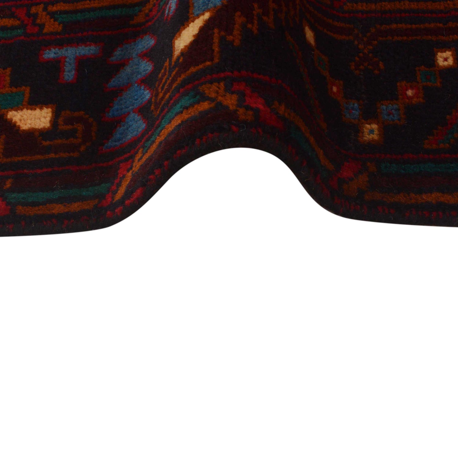 Handmade Baluchi Rug  3' 7" x 6' 6" ft / 110 x 197 cm - No. G34871